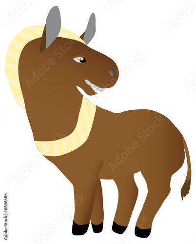 donkey (rasterize from vector )