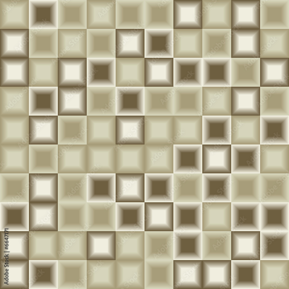 Brown 3d tiles - seamless vector pattern Brown 3d tiles - seamless vector pattern