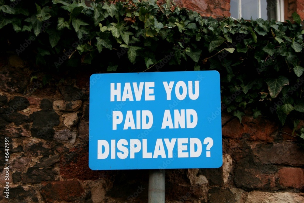 parking sign parking sign