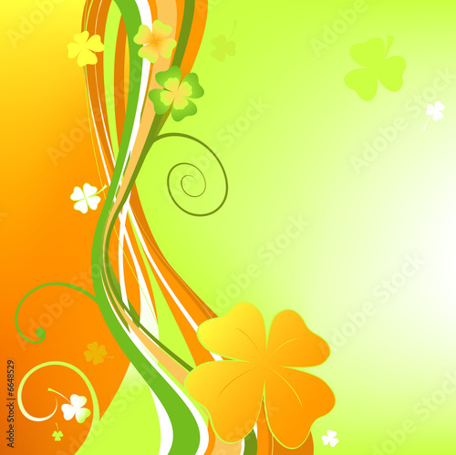 orange floral background