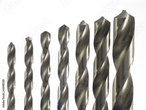 drill bits standing up