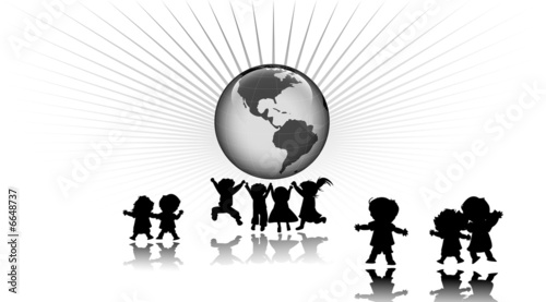 kids and world