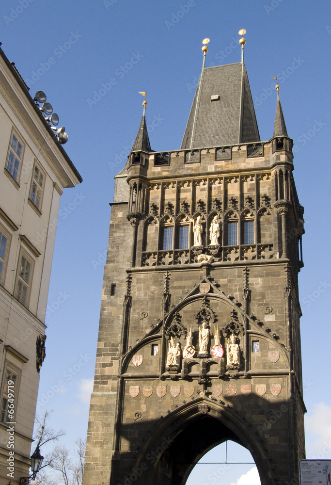 Fototapeta premium Tour du pont Charles de Prague