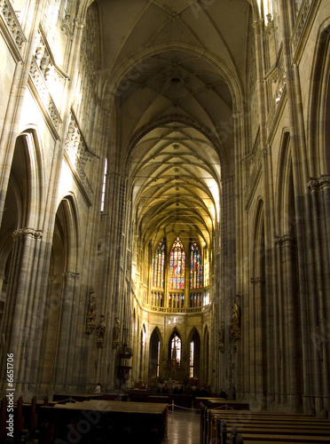 Voûte impressionnante de la cathédrale St-Guy de Prague