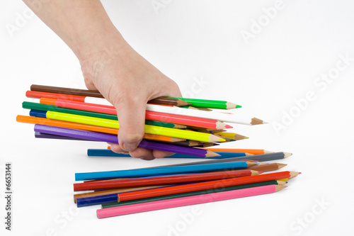 colored crayon