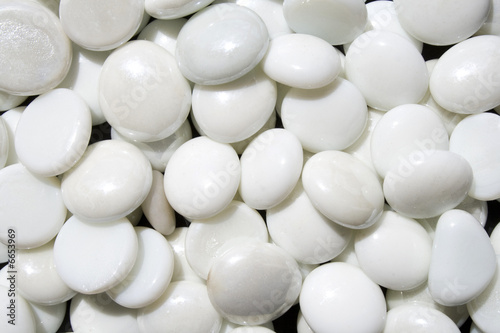 Small White River Stone Background
