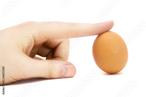 great easter egg and human hand © Vectorvstocker