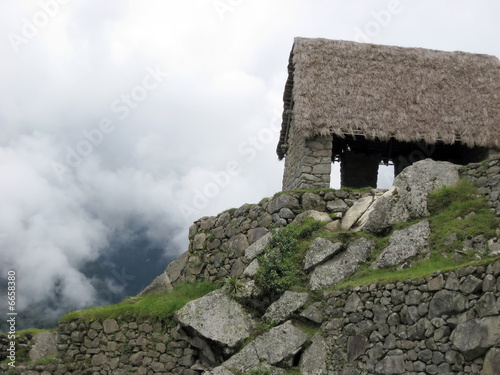Ancient Guardhouse of Machu Picchu photo