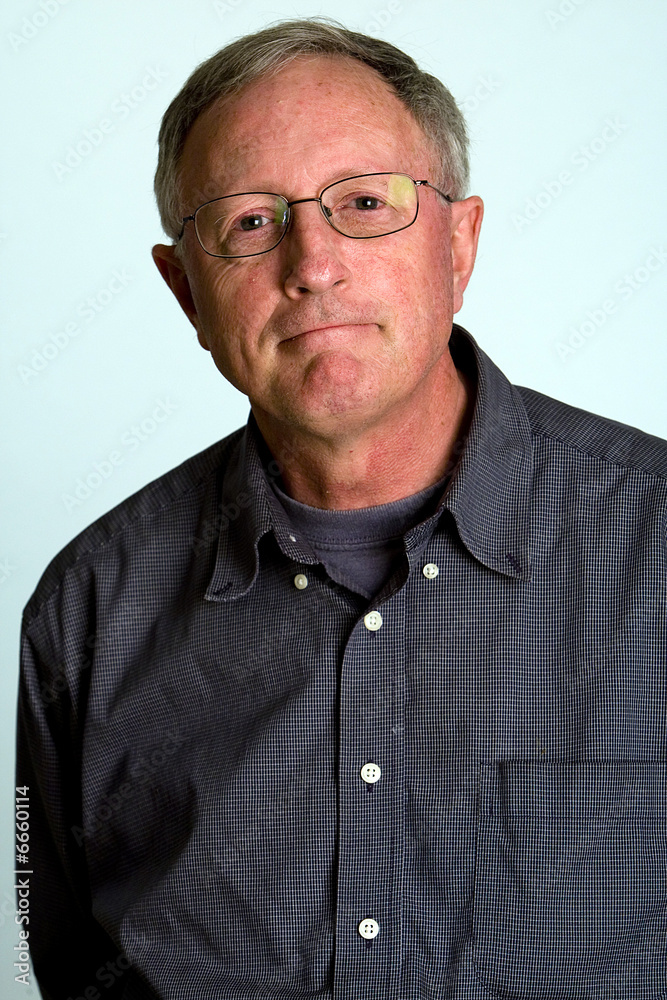 Obraz premium Handsome Older Man with Glasses