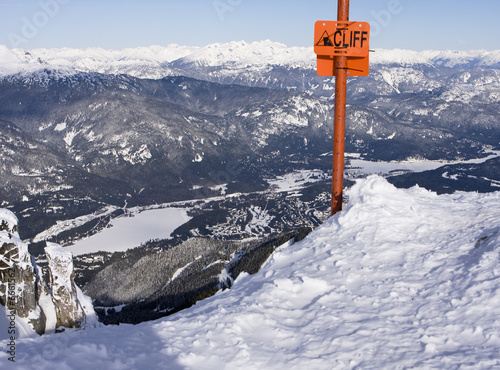 Cliff Sign At Whistler