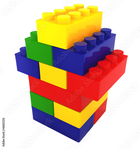 blocks color block house