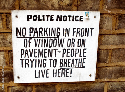 Polite Notice © H Medrano