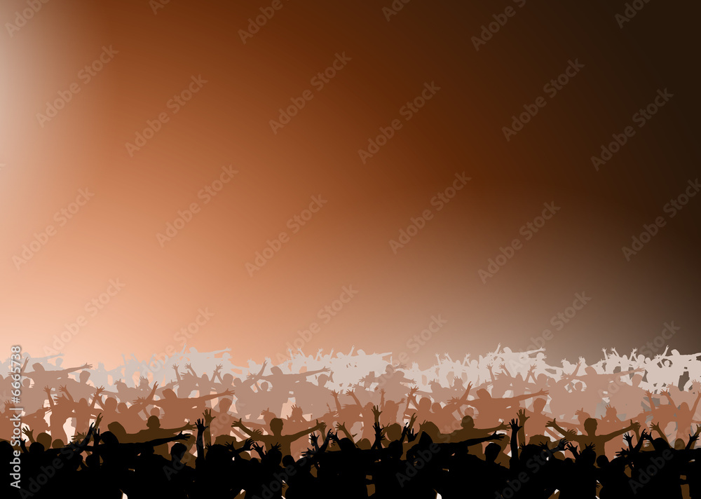 Fototapeta premium Crowd at discotheque