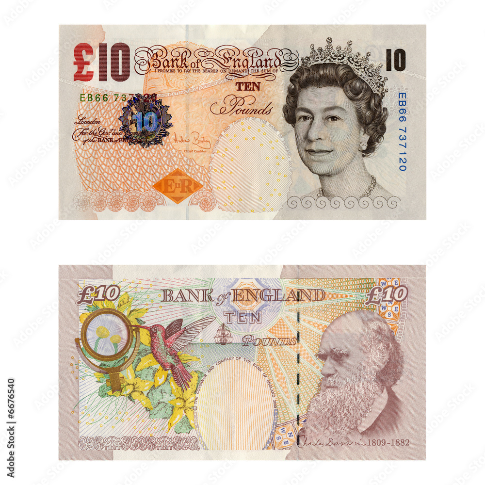 Money / Ten Pounds / 10 GBP foto de Stock | Adobe Stock