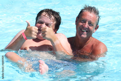 Family Swimming Fun