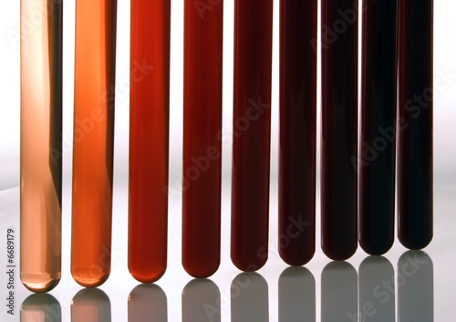 Photos Test-tube with red sample