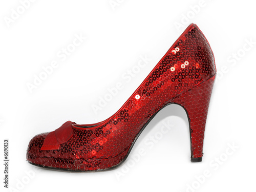 Ladies Sexy Red Sparkle high heel shoes
