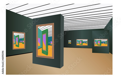 art gallery vector