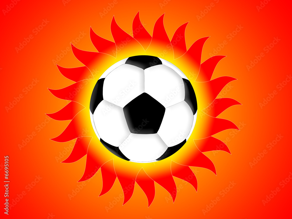 Fototapeta premium football sun 