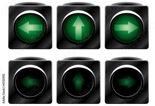 Additional traffic light. Variants.