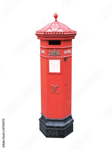 A Traditional Victorian Post Box. photo