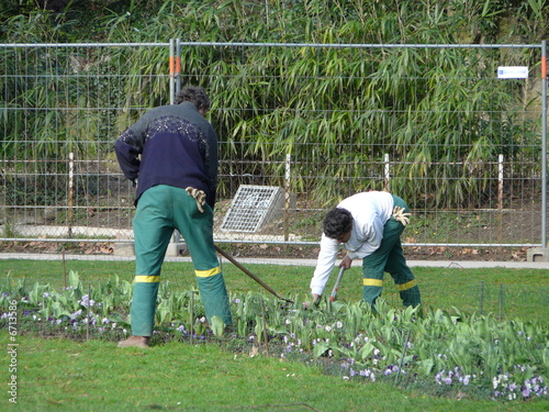 jardiniers au travail photo