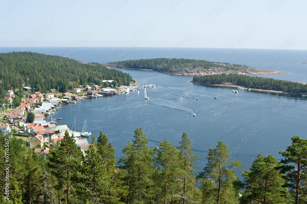 Schwedische Insel Ulvön in Nordschweden