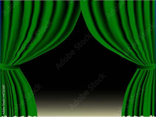 Green curtain