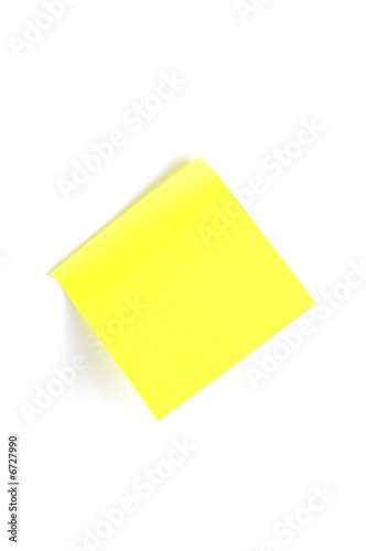Yellow small sticky note
