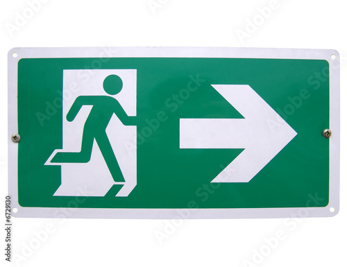 Fire exit sign - way out