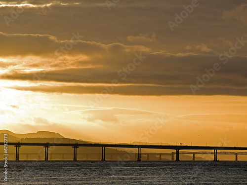 Tay bridges at Sunset