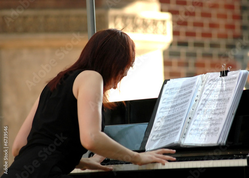 Playing piano