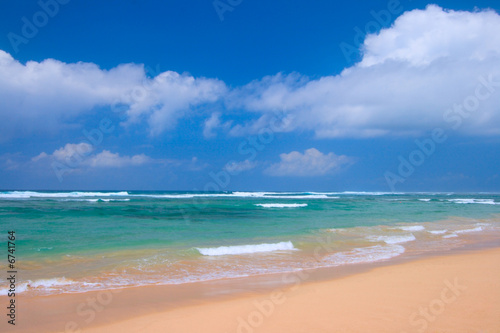 Peaceful beach scene