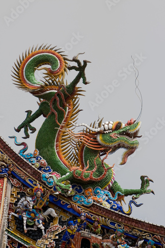 green Chinese dragon