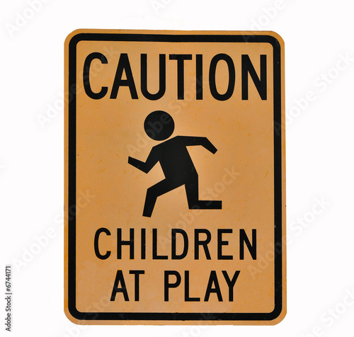 children at play sign