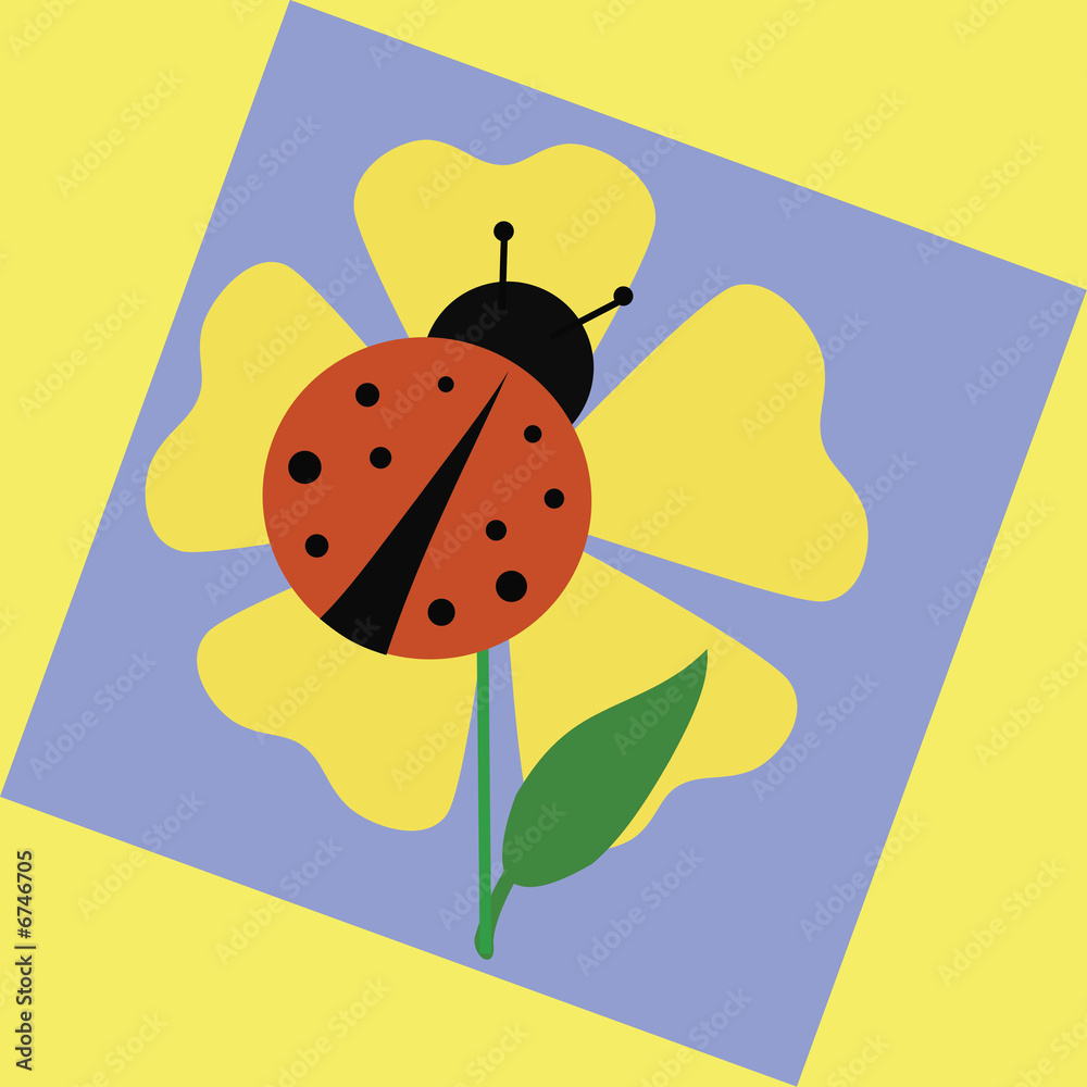 Obraz premium ladybug garden