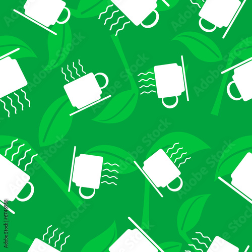 tea leaves background - seamless