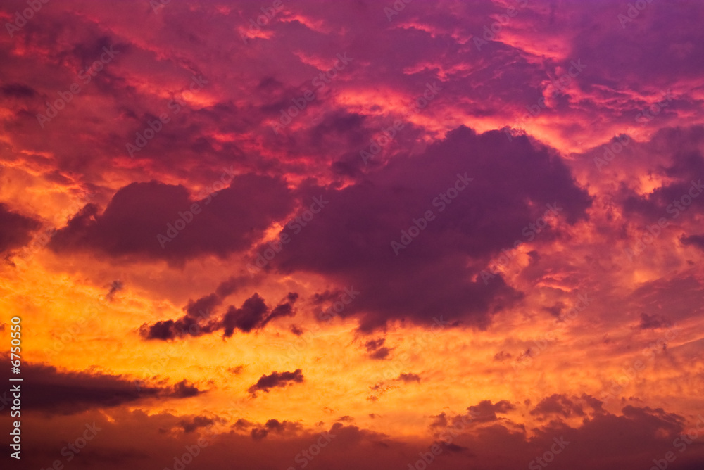 sunset / sunrise dramatic sky