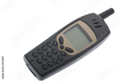 old cellphone isolated on white