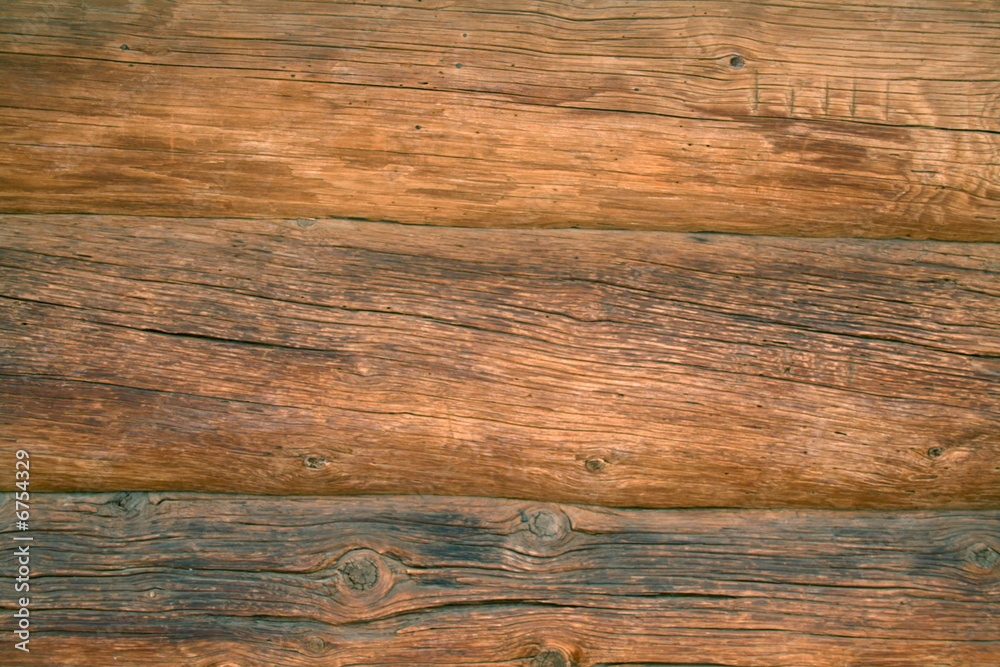 Naklejka premium Background with fragment of wall peally old loghouse