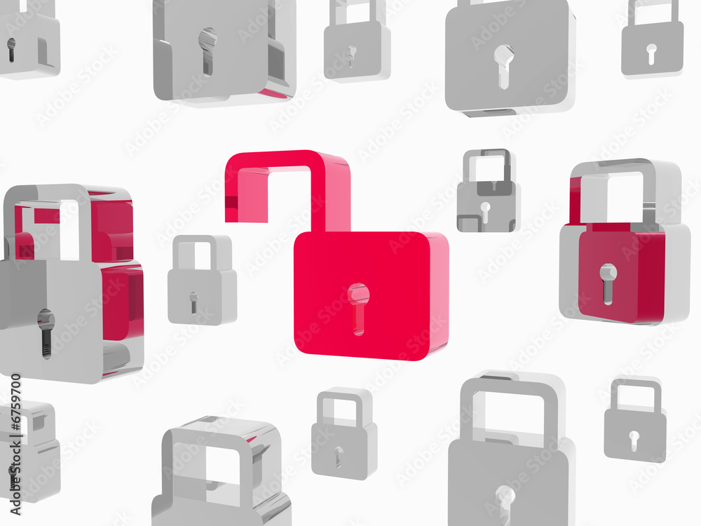 opened padlock opened padlock