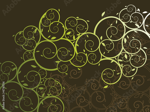 ornamental curly vine pattern