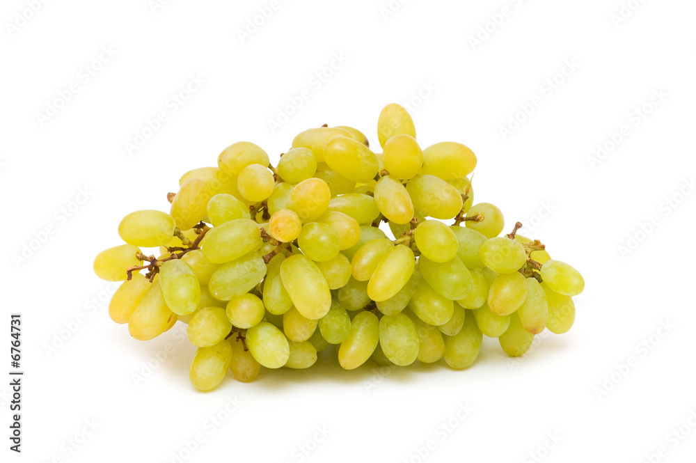 Cluster of grapes isolated on the white background Cluster of grapes isolated on the white background