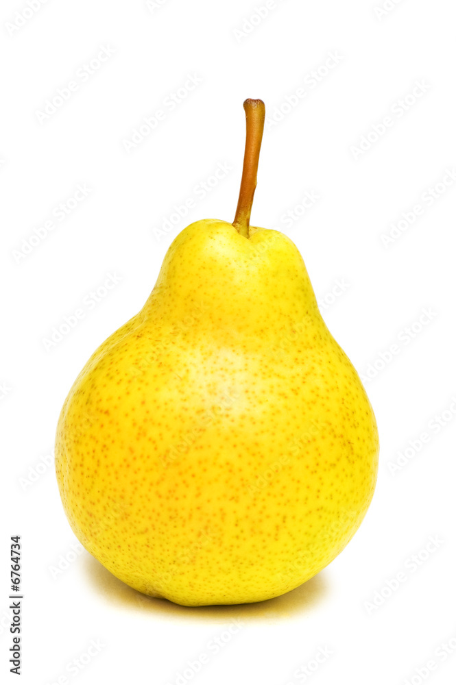 Yellow pear isolated on the white background Yellow pear isolated on the white background