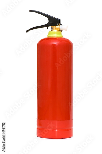 Fire extinguisher isolated on the white background
