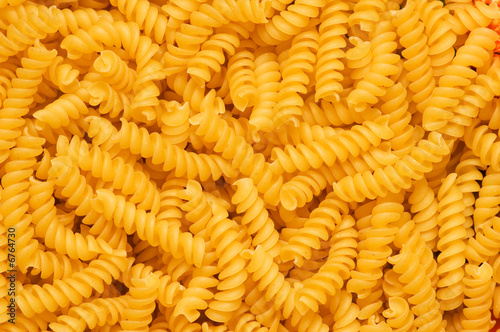 Close up of italian pasta - spiral shaped