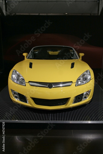 Yellow sport car