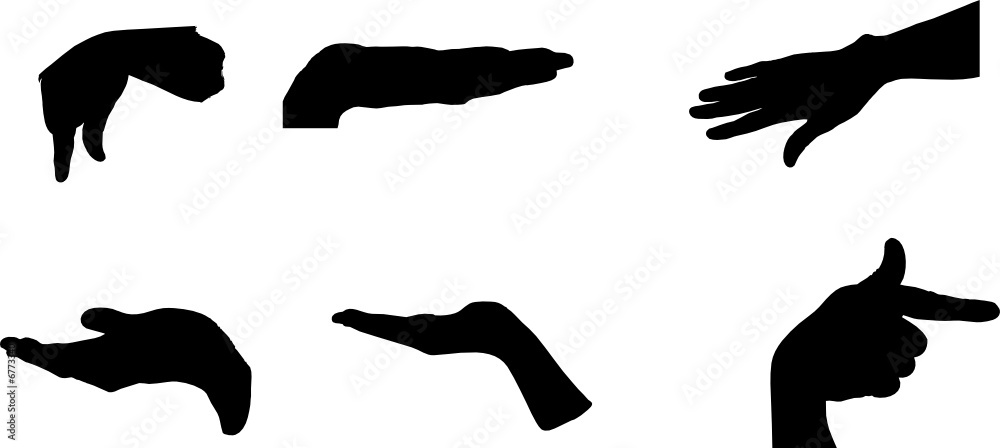 Gestures of hands. The big collection.