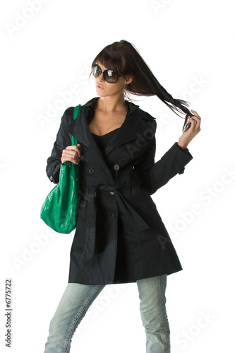 Young stylish brunette