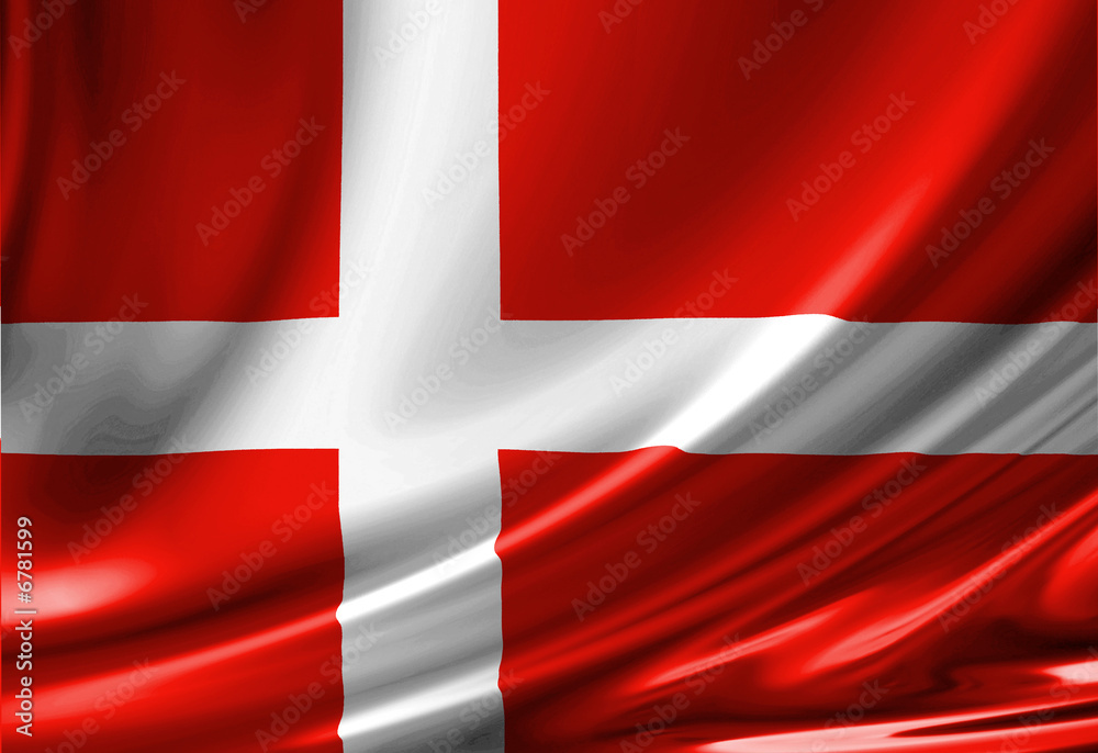 Obraz premium Danish flag